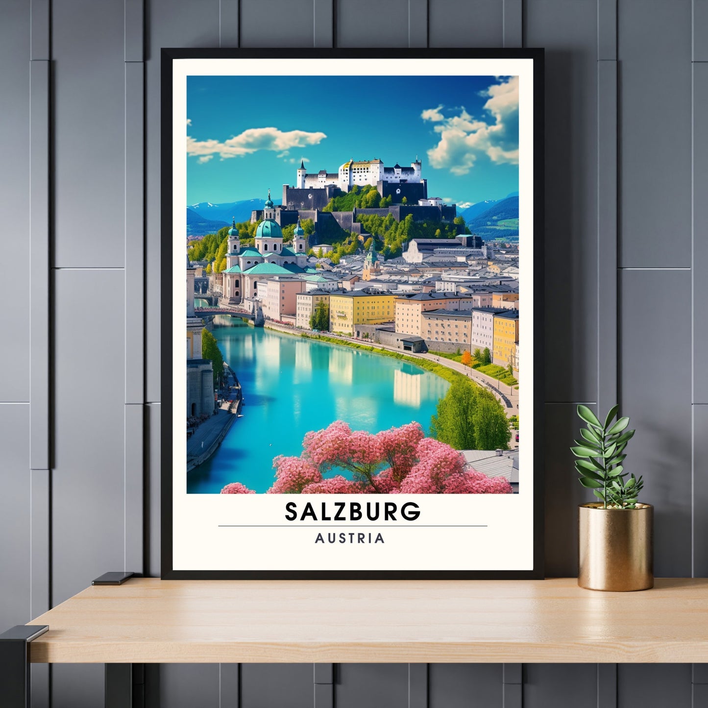 Impression Salzbourg, Autriche | Poster Autriche