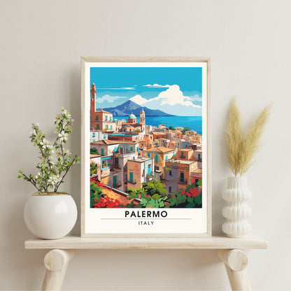 Impression Palerme , Italie | impression de voyage Palerme | Poster Sicile