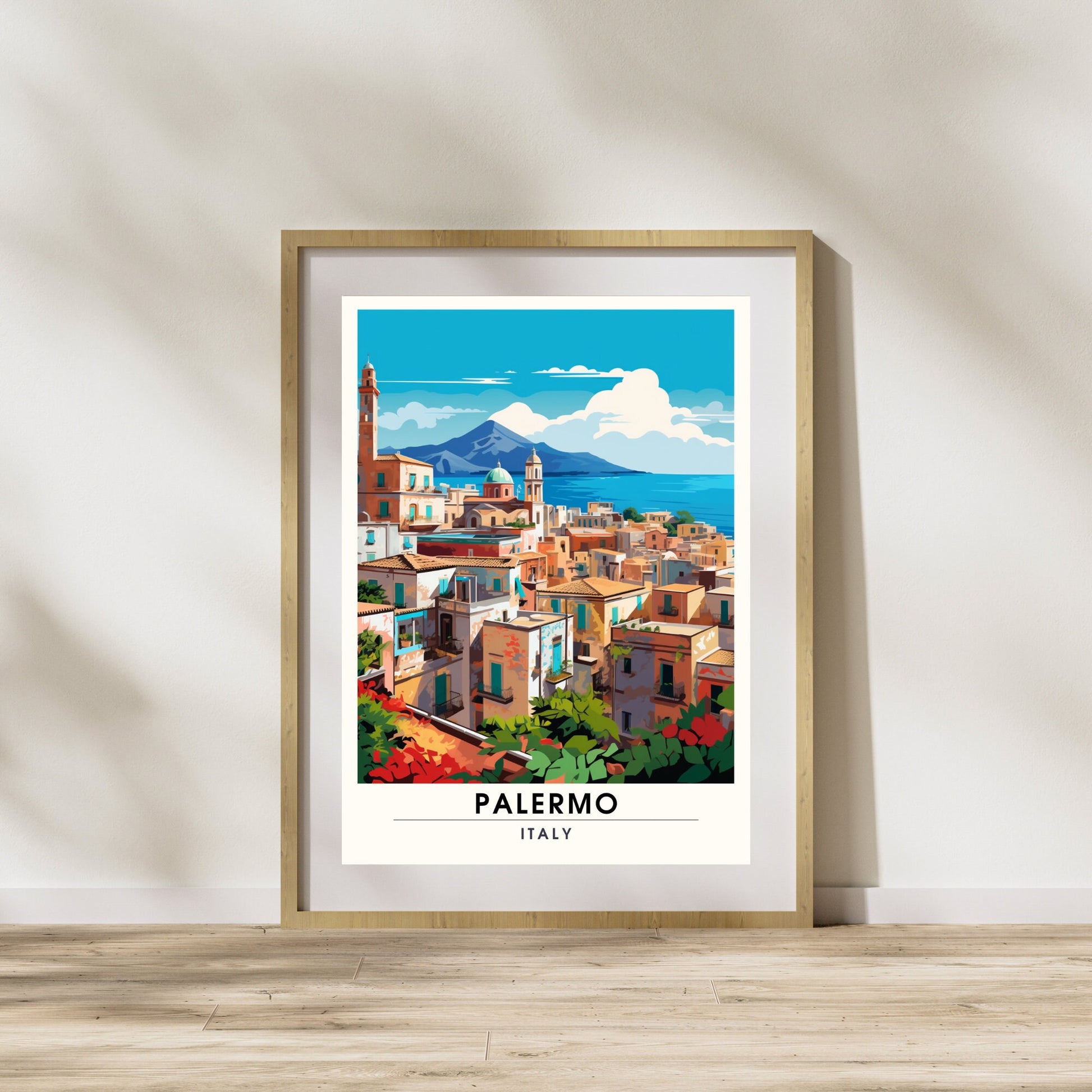 Impression Palerme , Italie | impression de voyage Palerme | Poster Sicile