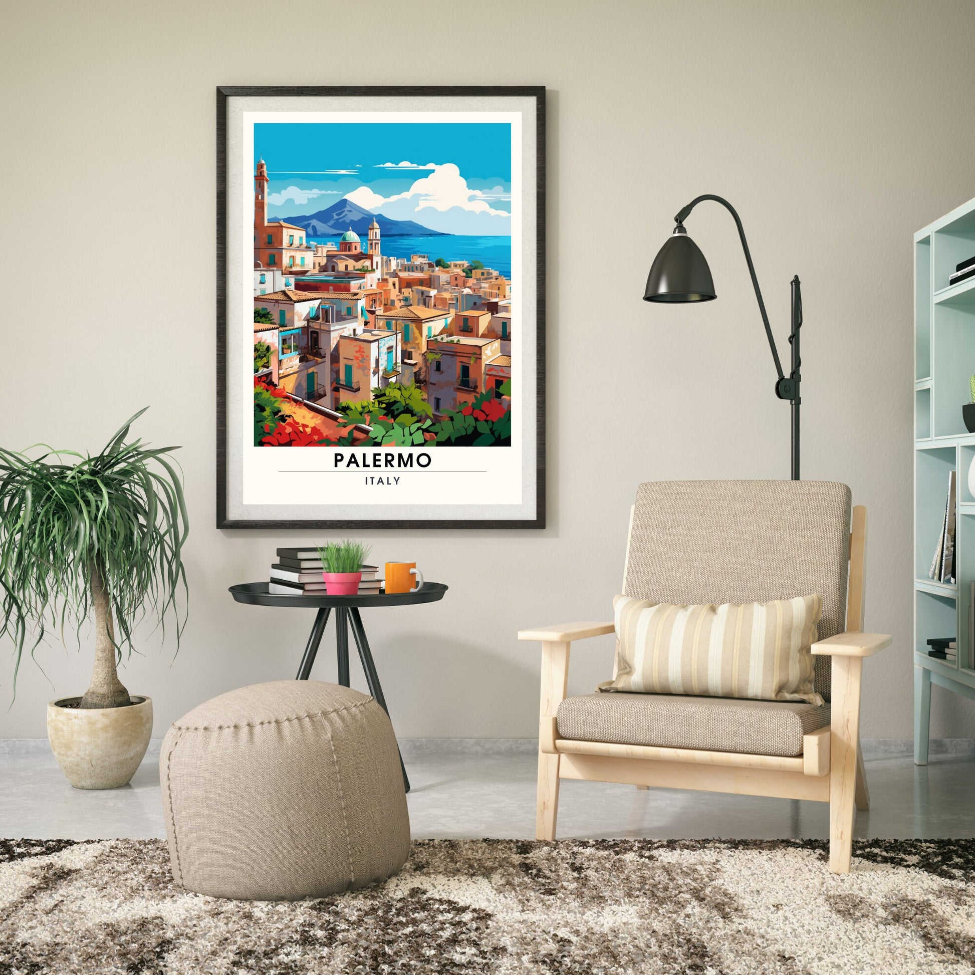 Impression Palerme , Italie | impression de voyage Palerme | Poster Sicile