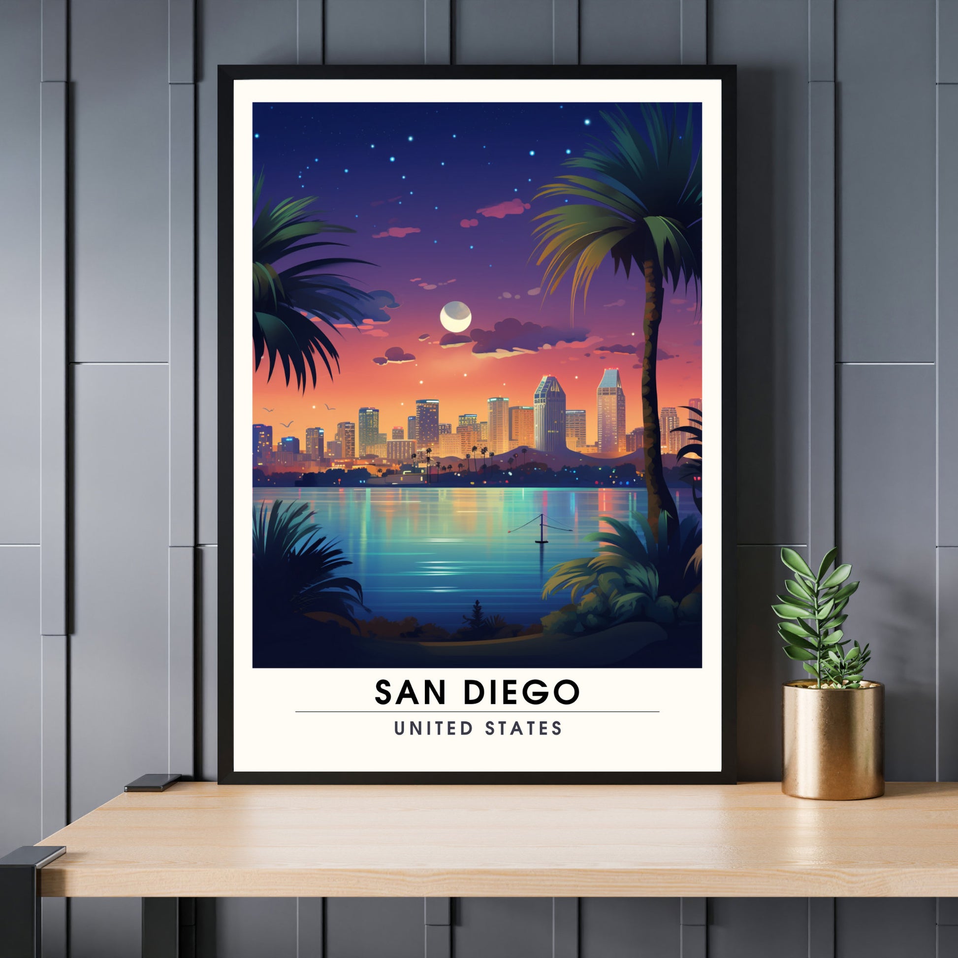 Impression San Diego, USA | Poster de voyage San Diego