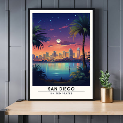 Impression San Diego, USA | Poster de voyage San Diego