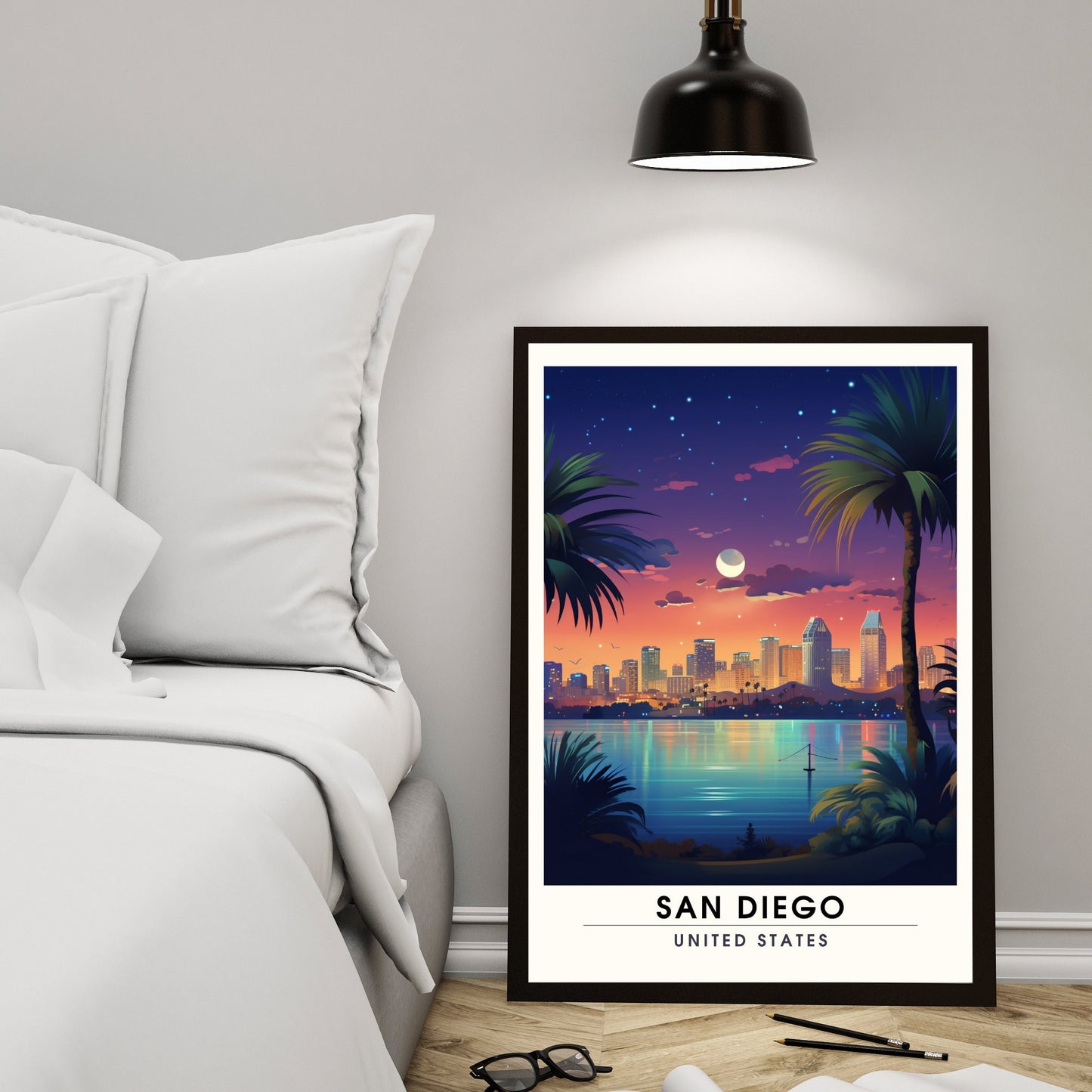 Impression San Diego, USA | Poster de voyage San Diego