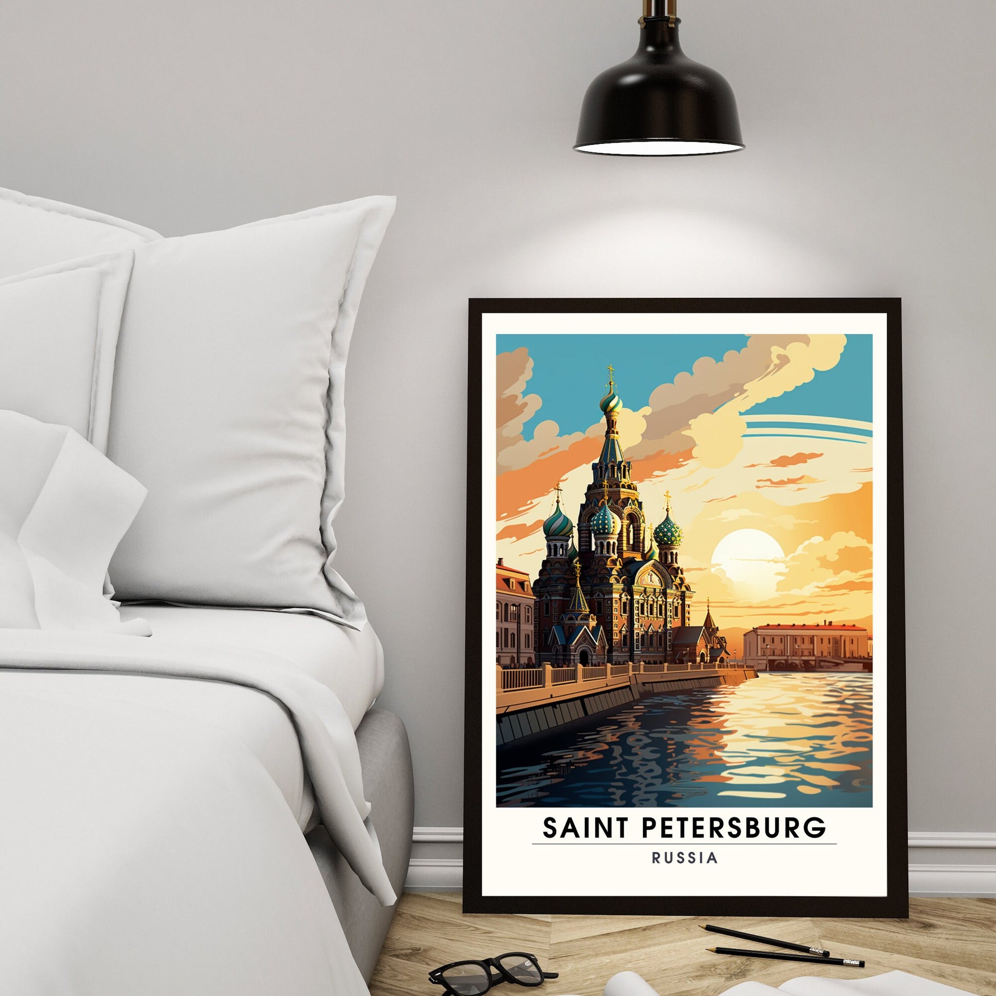 Impression Saint Pétersbourg | Poster de voyage Saint Pétersbourg, Russie