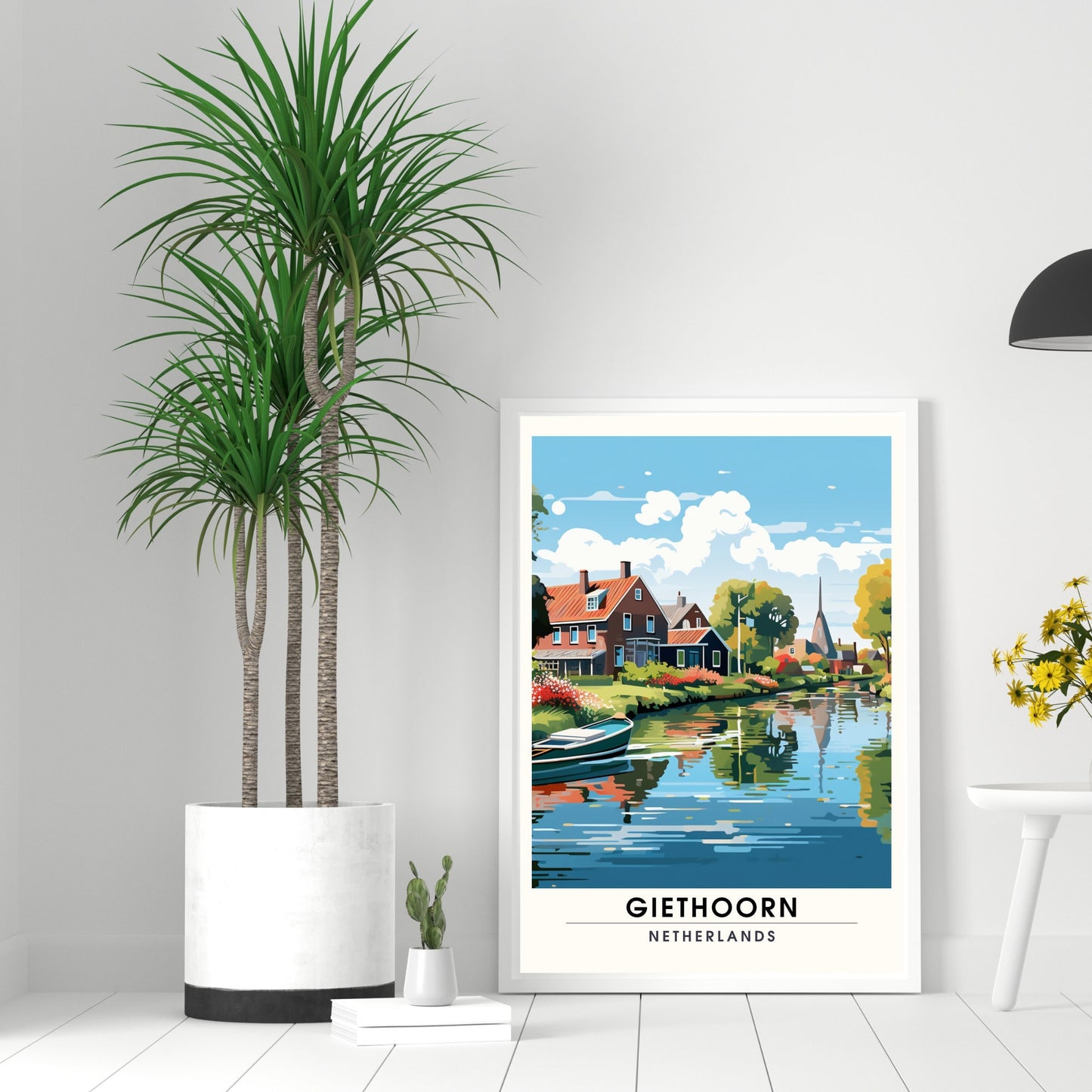 Impression de voyage Giethoorn | poster de voyage Giethoorn, Pays-Bas | Affiche de voyage Giethoorn