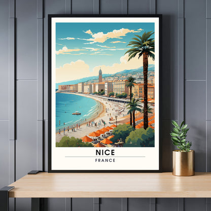 Impression de voyage Nice | Affiche de voyage Nice | Impression de de voyage Nice , France