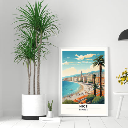 Impression de voyage Nice | Affiche de voyage Nice | Impression de de voyage Nice , France