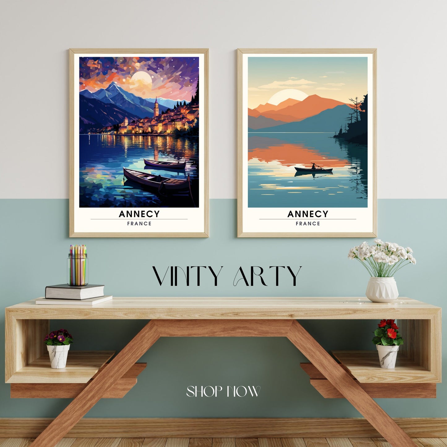 Impression Annecy | Affiche de voyage Annecy | Impression de voyage France