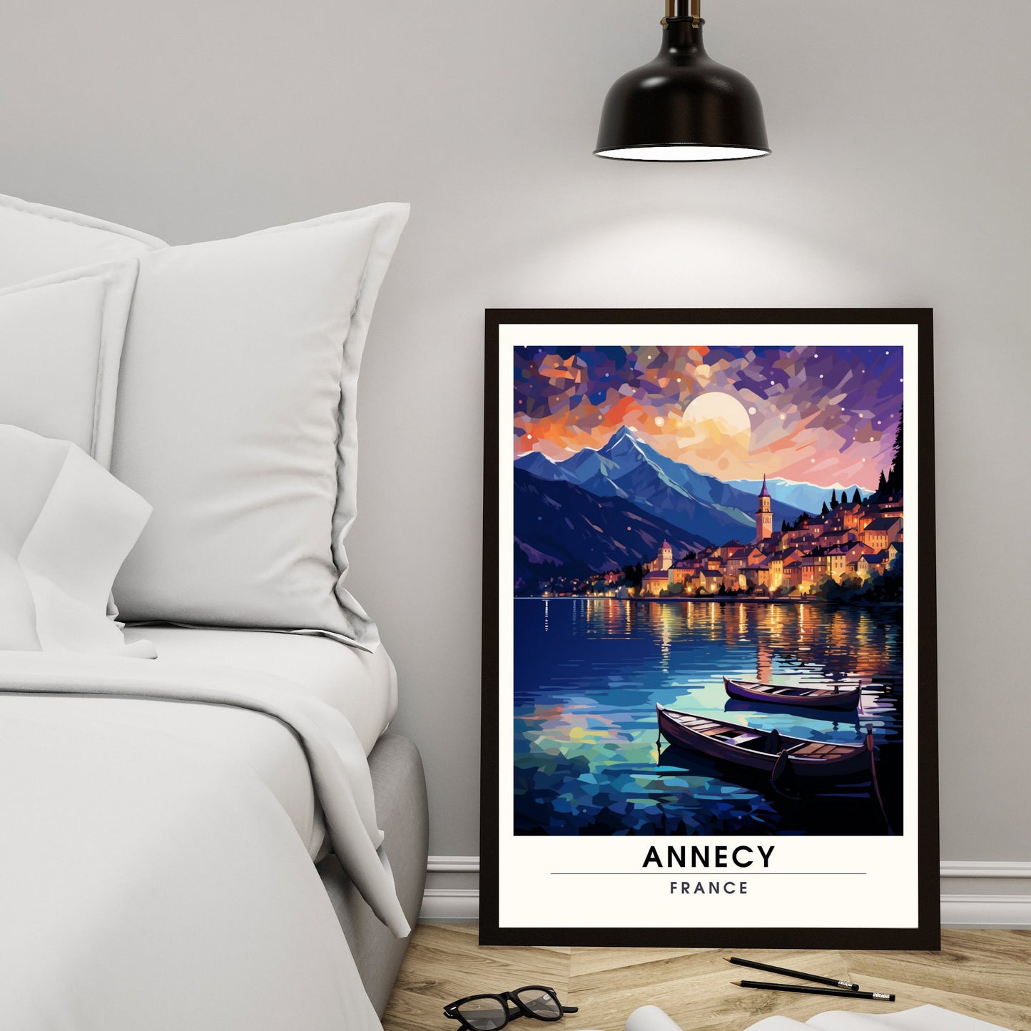 Impression Annecy | Affiche de voyage Annecy | Impression de voyage France