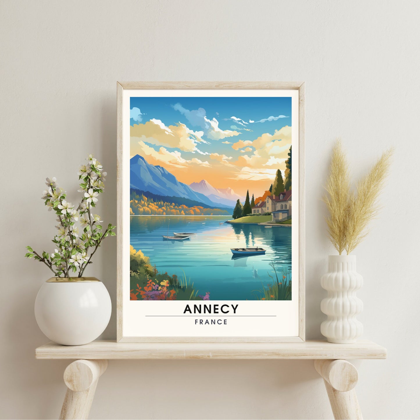 Impression Annecy | Affiche de Voyage Annecy | Poster France