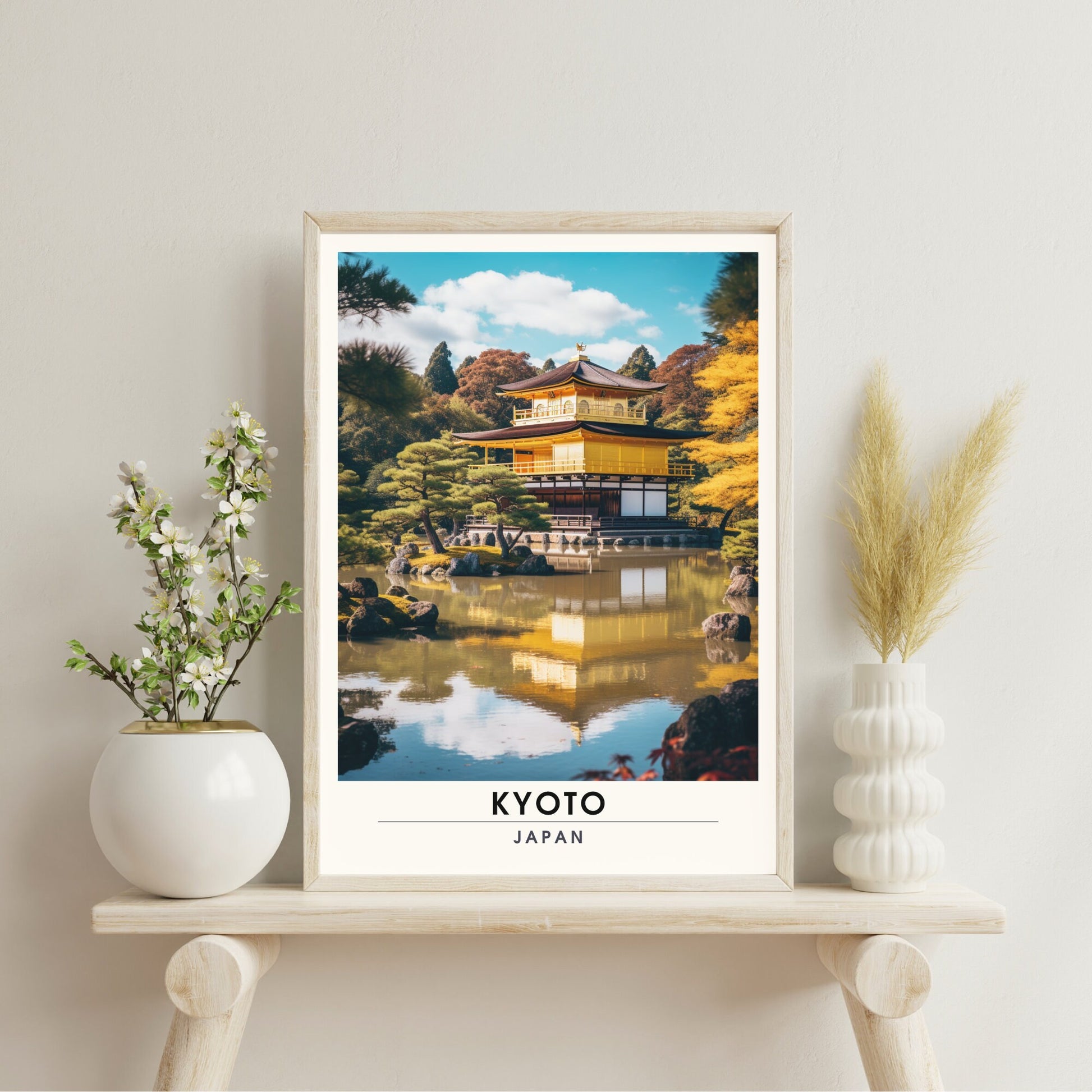 Impression Kyoto, Japon | Affiche de Voyage Kyoto| affiche de voyage Japon