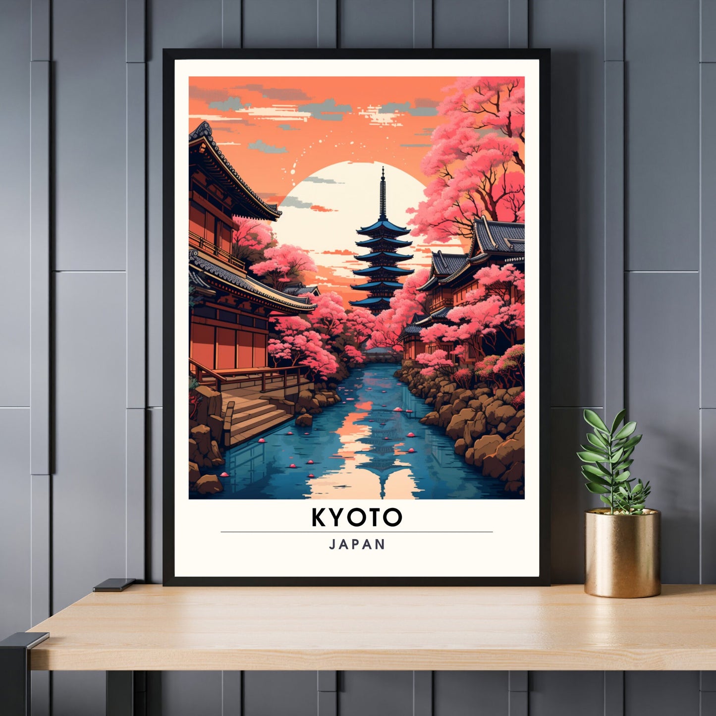 Impression Kyoto, Japon | Affiche Kyoto | affiche de voyage Japon