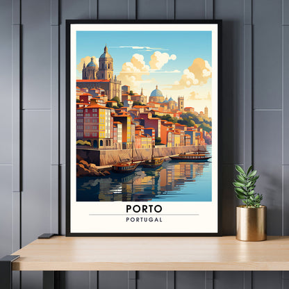 Impression de voyage Porto | Affiche de Voyage Porto | Impression Porto Portugal