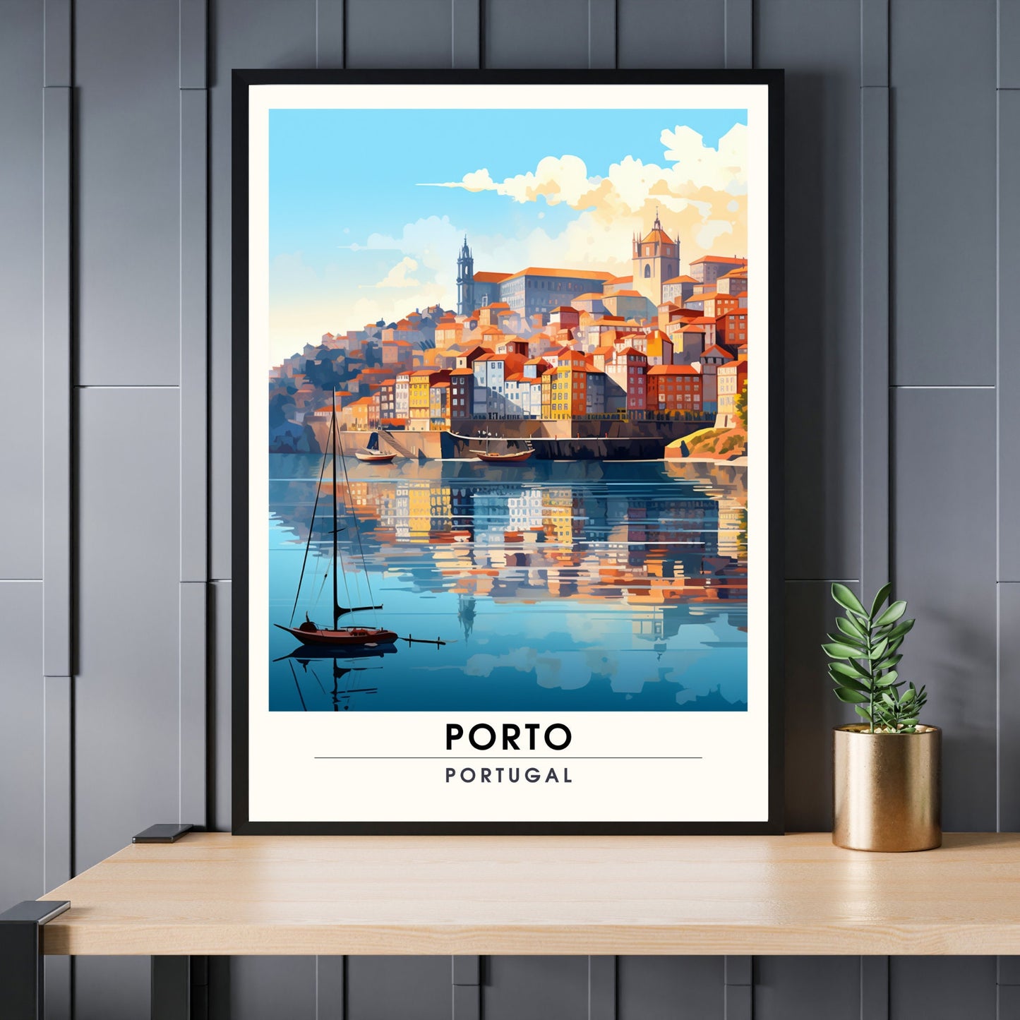 Affiche Porto | Affiche de Voyage Porto | Impression Porto Portugal