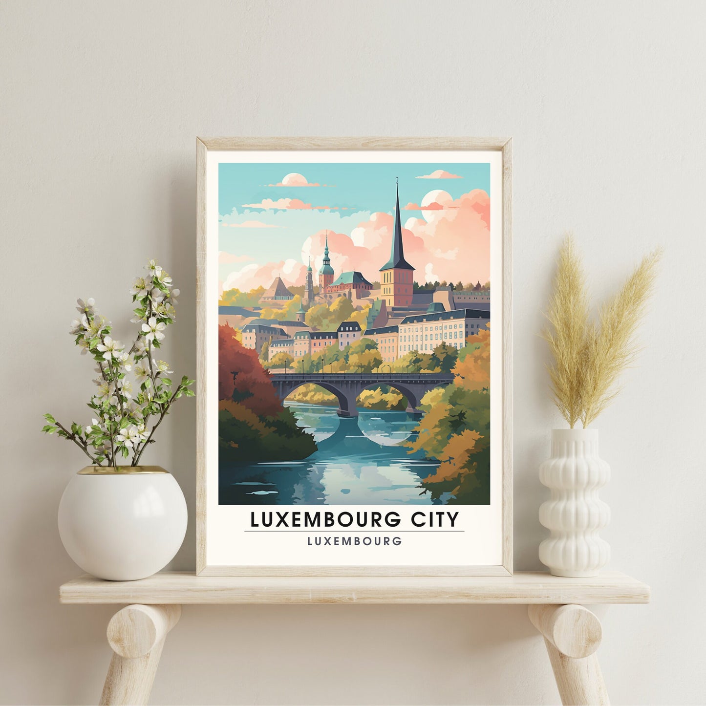 Impression Luxembourg | Affiche Luxembourg ville | Luxembourg ville