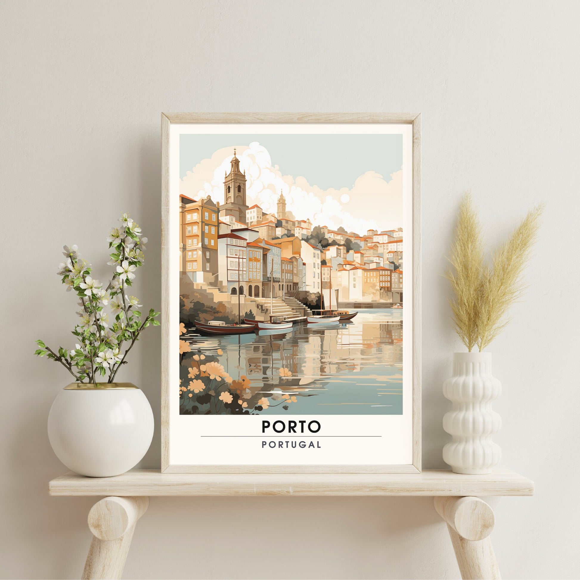 Impression de voyage Porto | Affiche de Voyage Porto | Impression Porto Portugal | Affiche Portugal