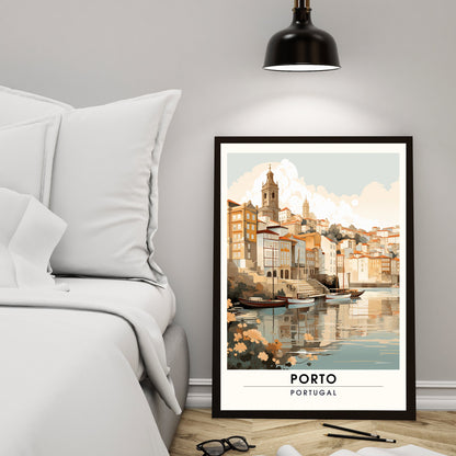 Impression de voyage Porto | Affiche de Voyage Porto | Impression Porto Portugal | Affiche Portugal