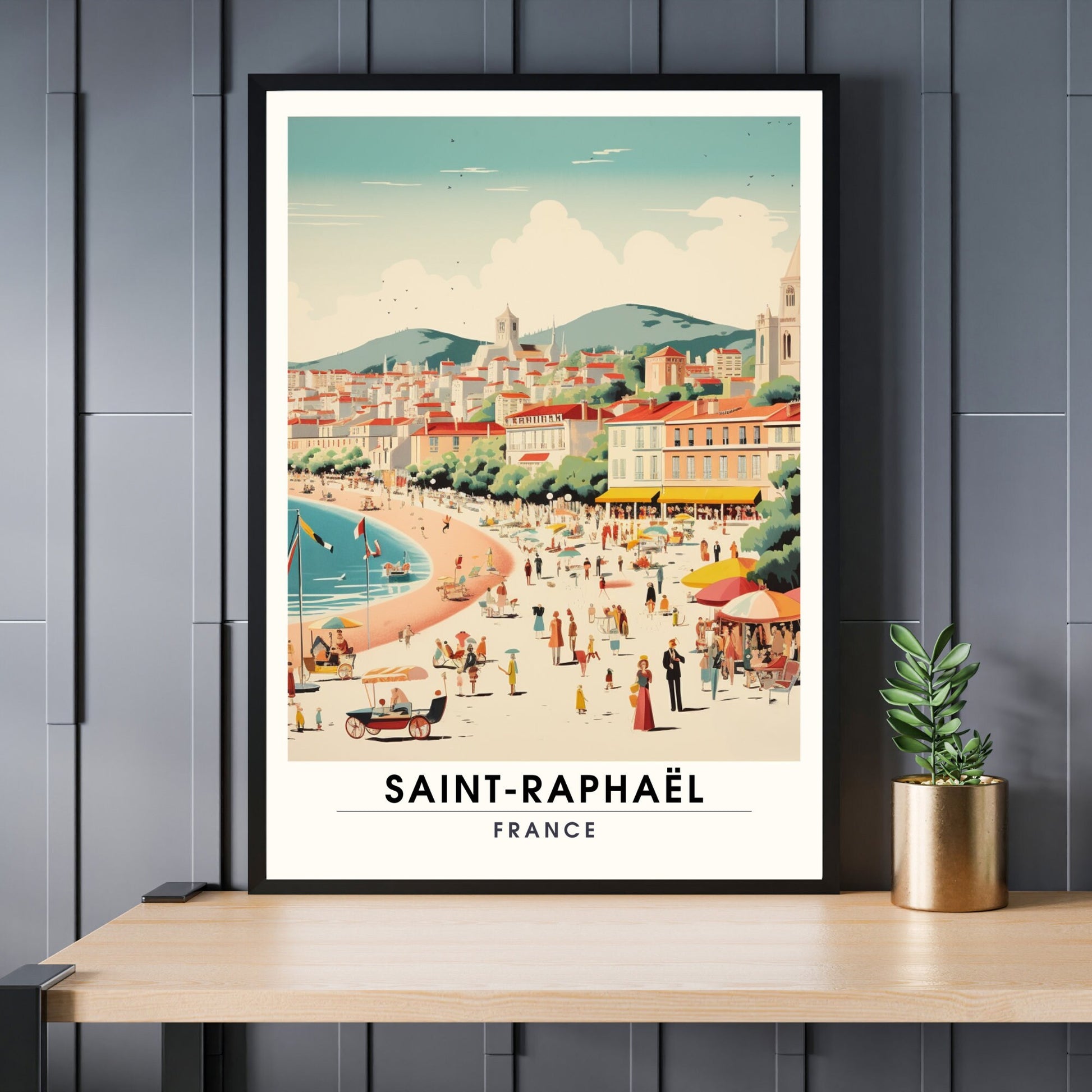 Impression Saint-Raphaël, France | Affiche de Voyage Saint-Raphaël