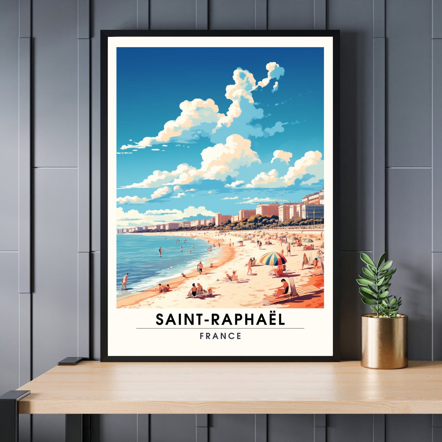 Impression Saint-Raphaël, France | Affiche de Voyage Saint-Raphaël | Impression de voyage France