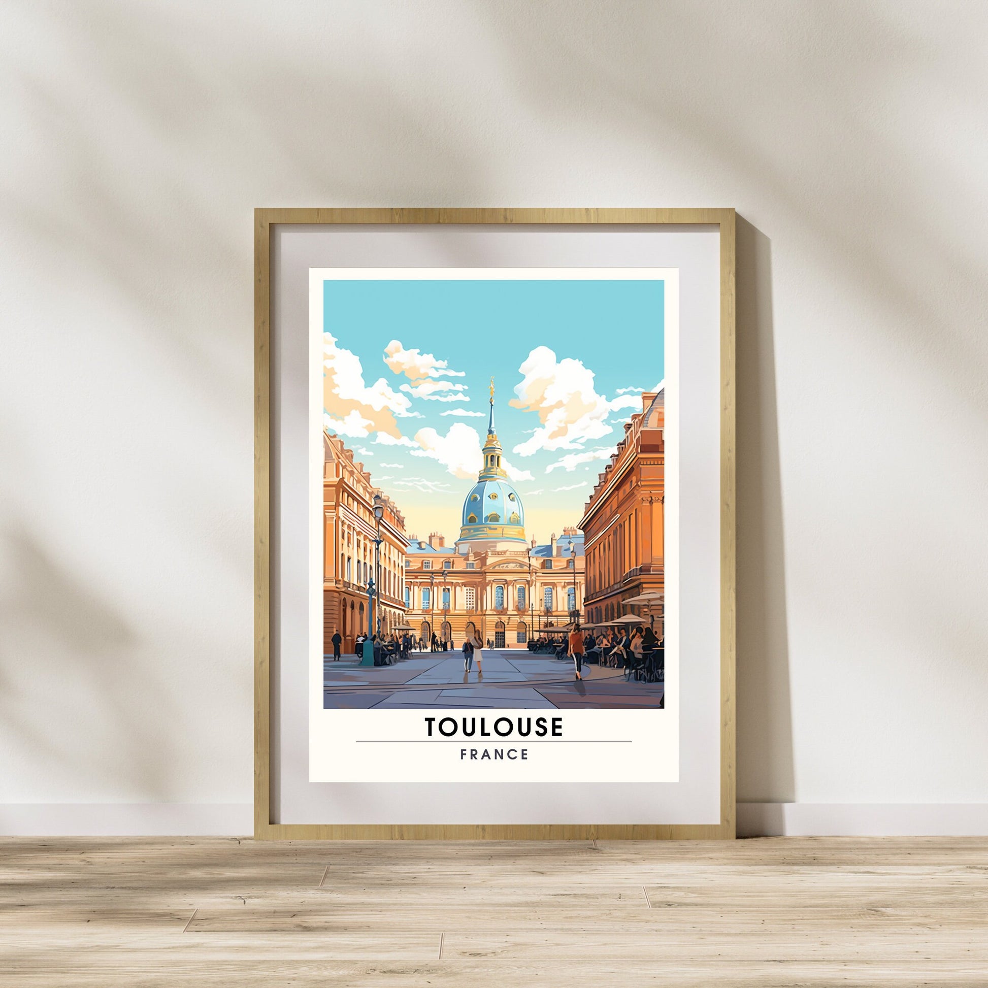 Impression Toulouse | Affiche de Voyage Toulouse | Impression de voyage France