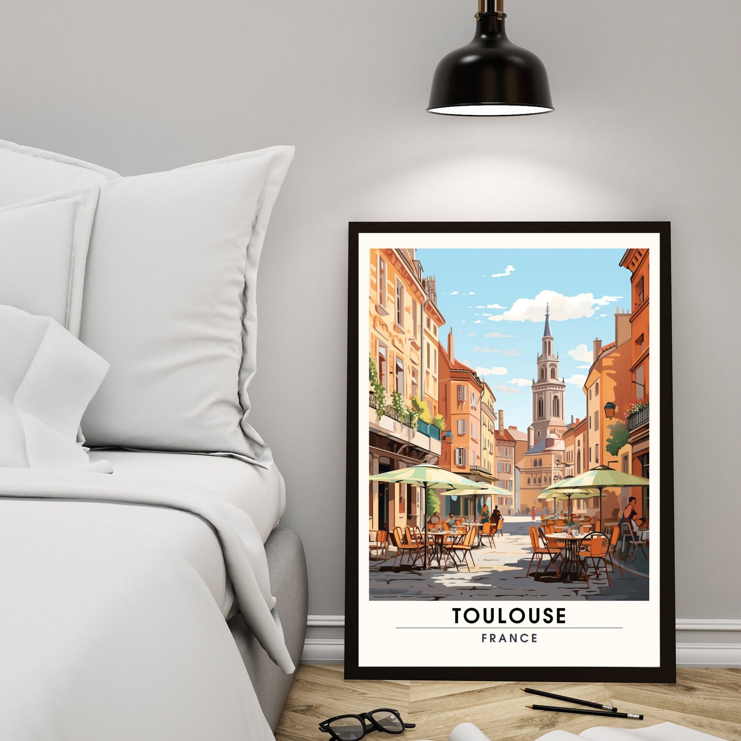 Impression Toulouse | Affiche de Voyage Toulouse, France | Impression de voyage France