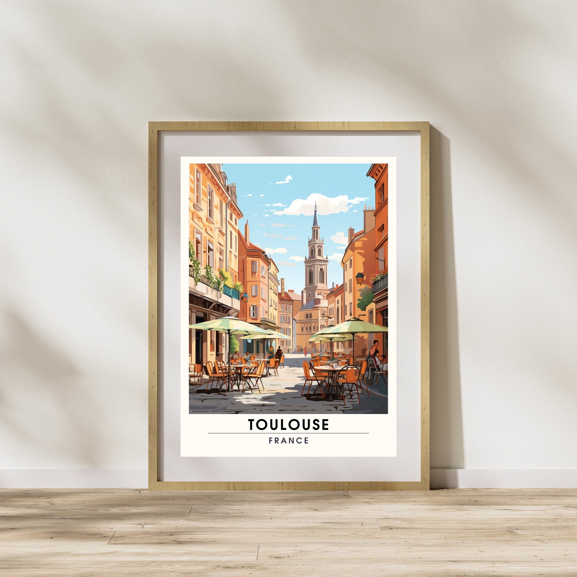 Impression Toulouse | Affiche de Voyage Toulouse, France | Impression de voyage France