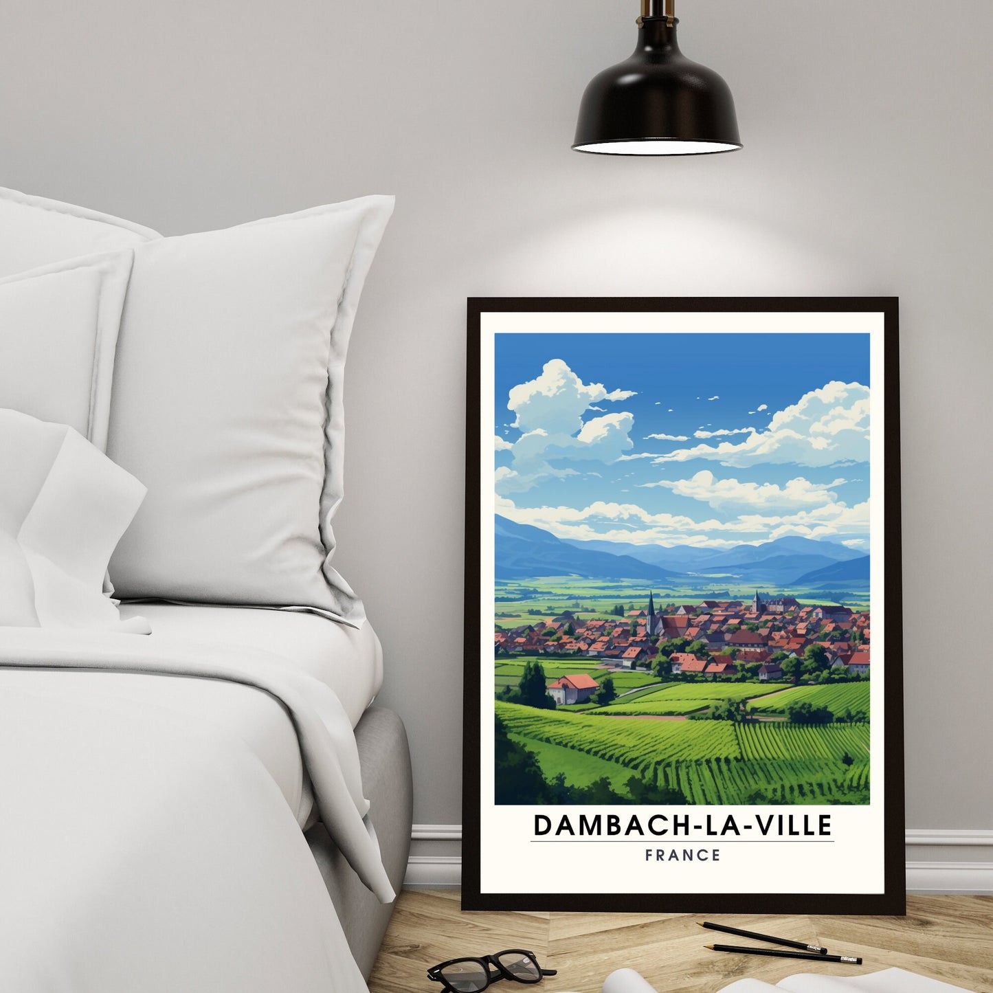 Impression Dambach-la-ville | Affiche de Voyage Dambach-la-ville | Affiche Dambach-la-ville, France