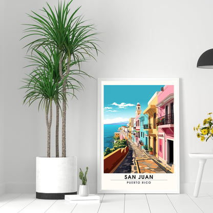 Impression San Juan, Porto Rico | Affiche de Voyage San Juan | Affiche Porto Rico