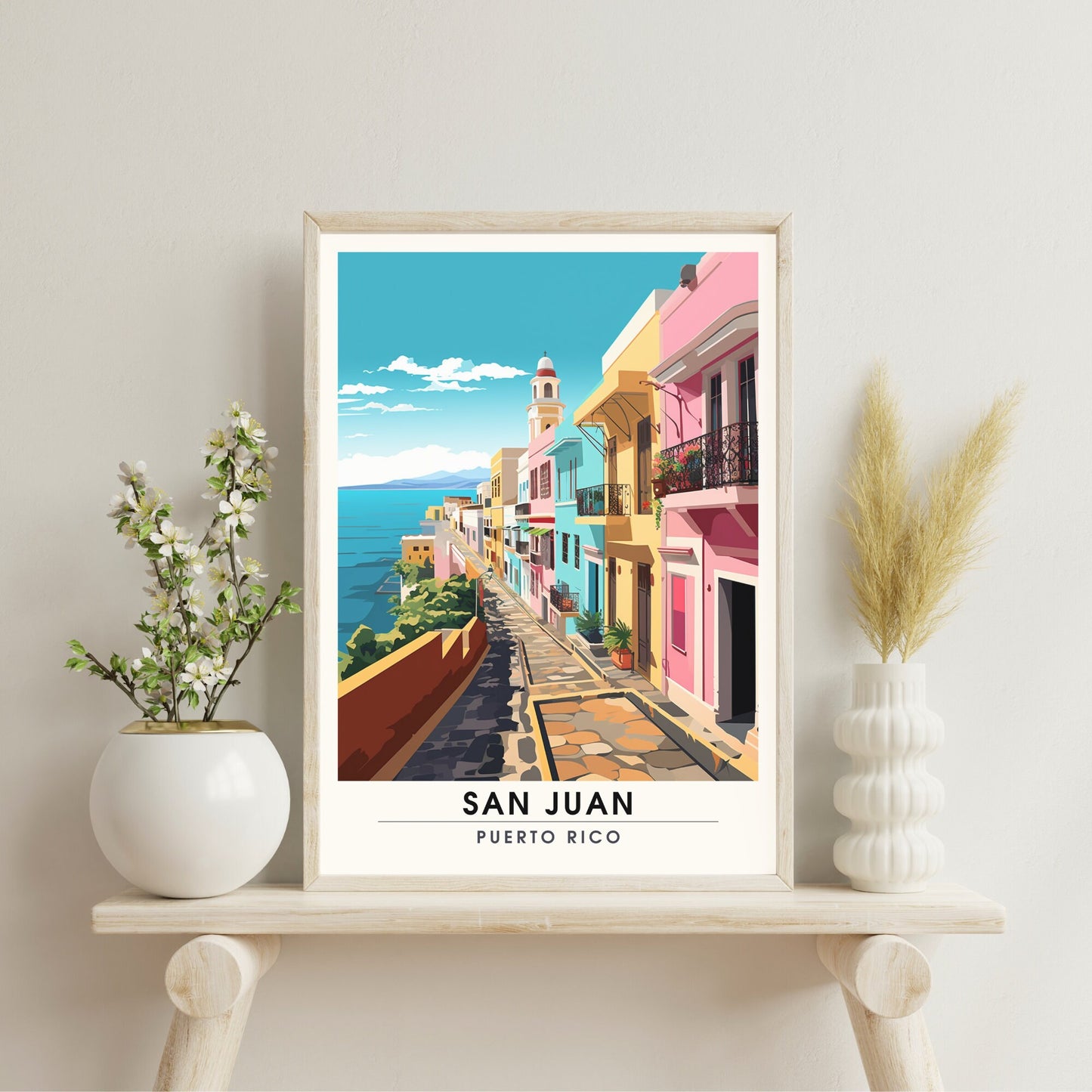 Impression San Juan, Porto Rico | Affiche de Voyage San Juan | Affiche Porto Rico