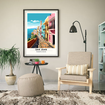 Impression San Juan, Porto Rico | Affiche de Voyage San Juan | Affiche Porto Rico