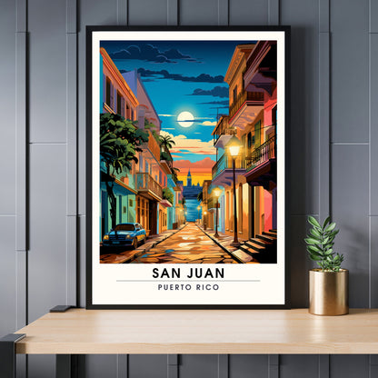 Impression San Juan | Affiche de Voyage San Juan | Affiche Porto Rico plage