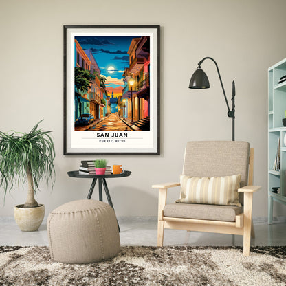 Impression San Juan | Affiche de Voyage San Juan | Affiche Porto Rico plage