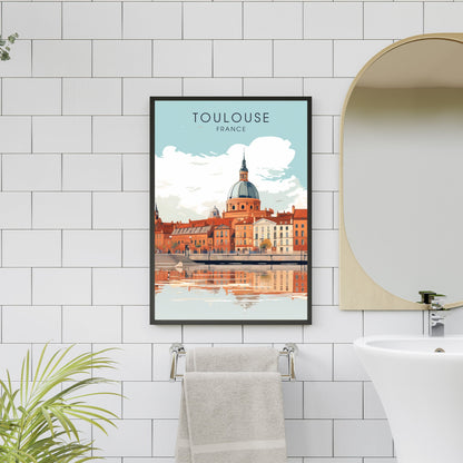 Impression Toulouse | Impression de voyage Toulouse | Affiche Toulouse