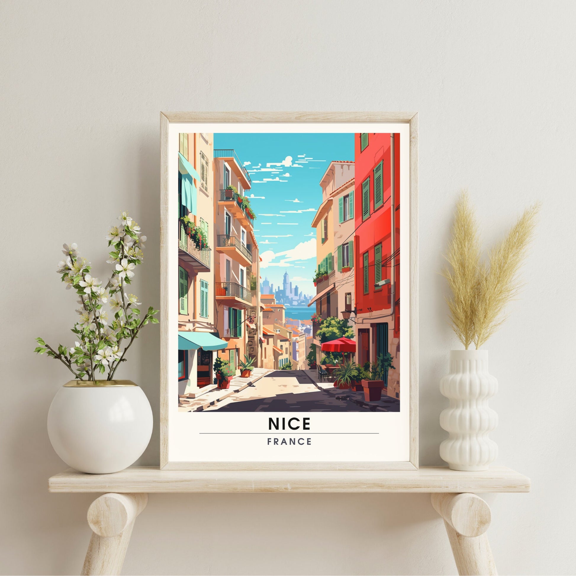 Impression Nice | Affiche de voyage Nice | Impression de de voyage Nice , France