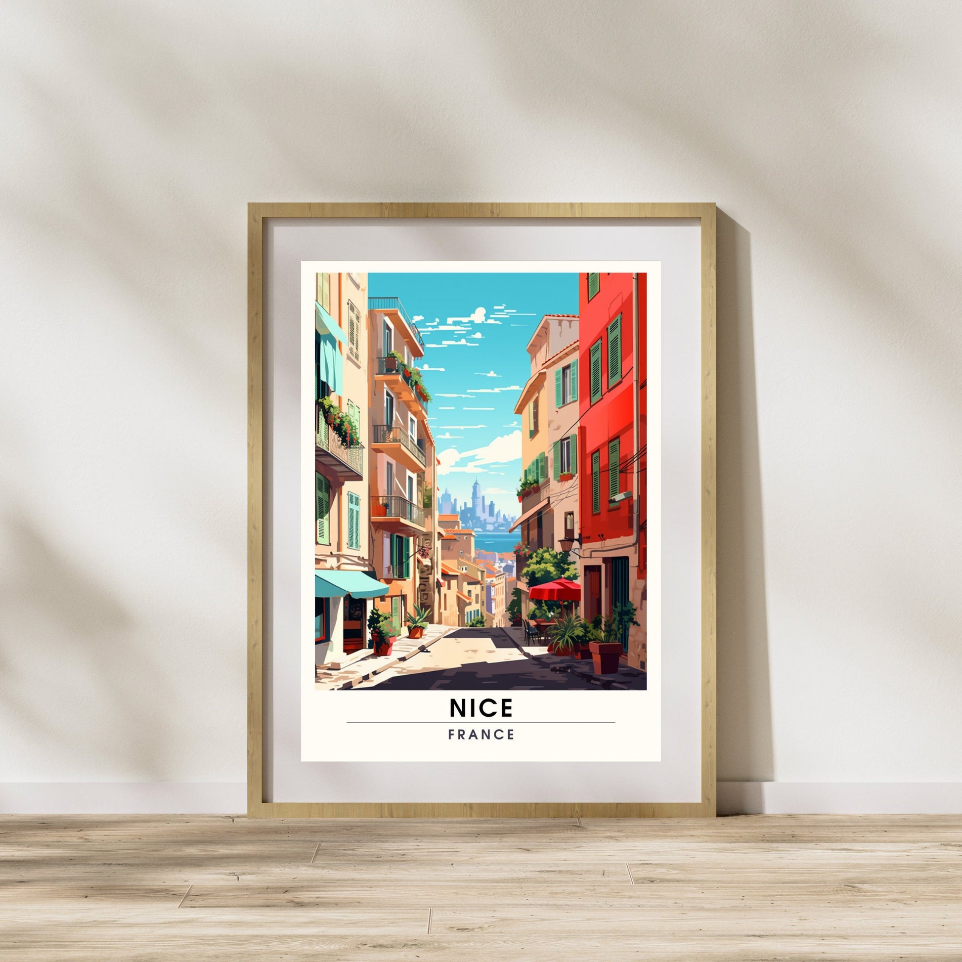 Impression Nice | Affiche de voyage Nice | Impression de de voyage Nice , France