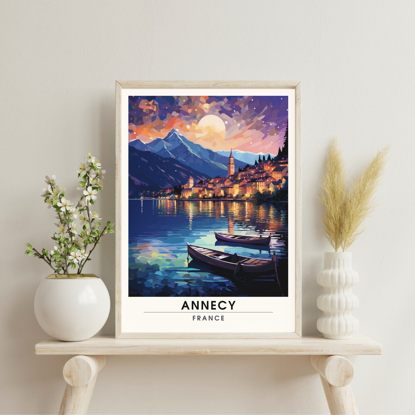 Impression Annecy | Affiche de voyage Annecy | Impression de voyage France