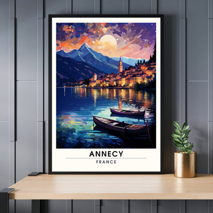 Impression Annecy | Affiche de voyage Annecy | Impression de voyage France