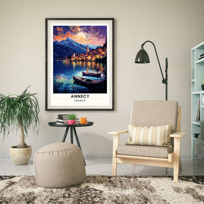 Impression Annecy | Affiche de voyage Annecy | Impression de voyage France