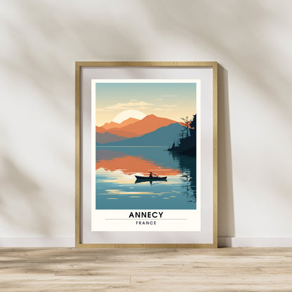 Impression Annecy | Affiche de Voyage Annecy | Poster de Voyage France