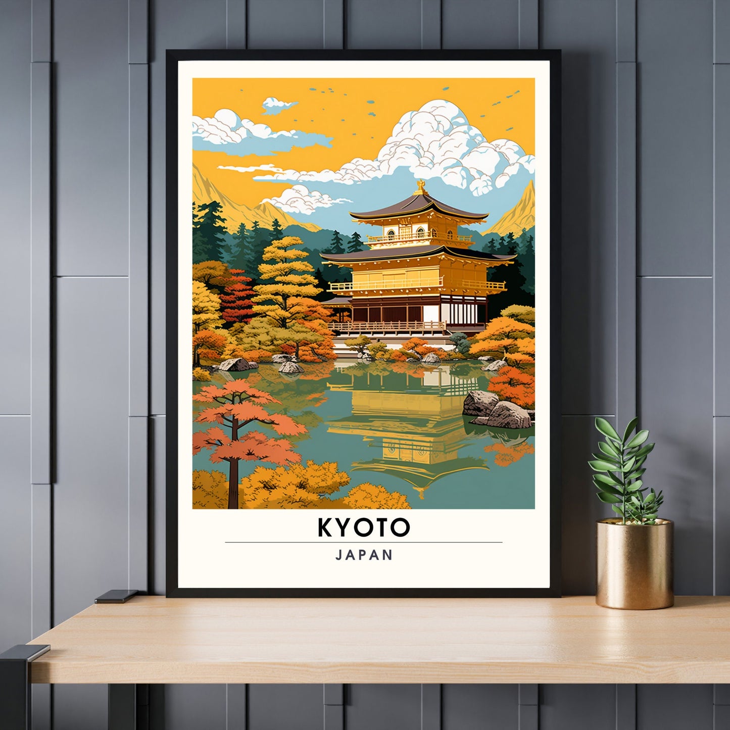 Impression Kyoto | Affiche de Voyage Kyoto | Impression Japon