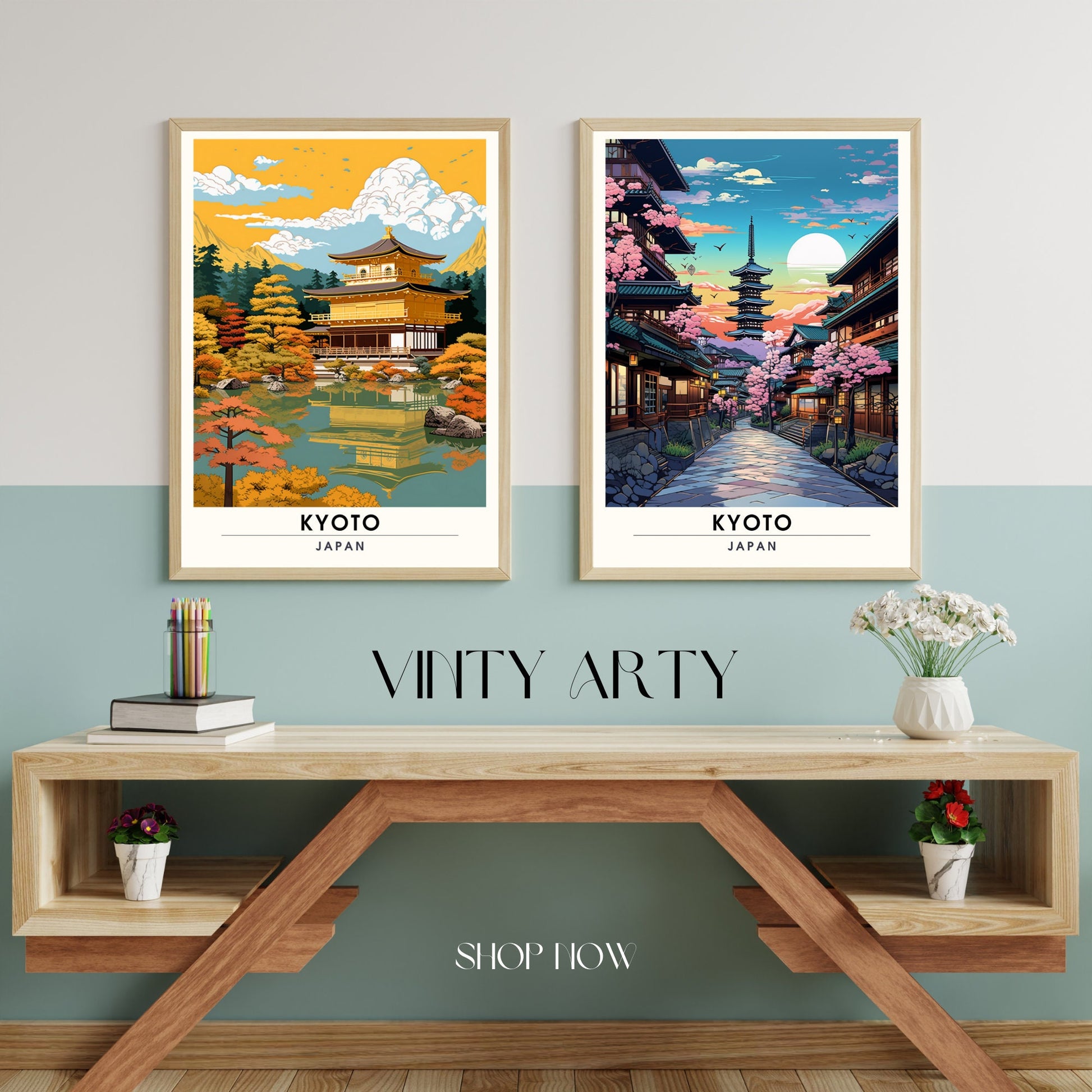 Impression Kyoto | Affiche de Voyage Kyoto | Impression Japon