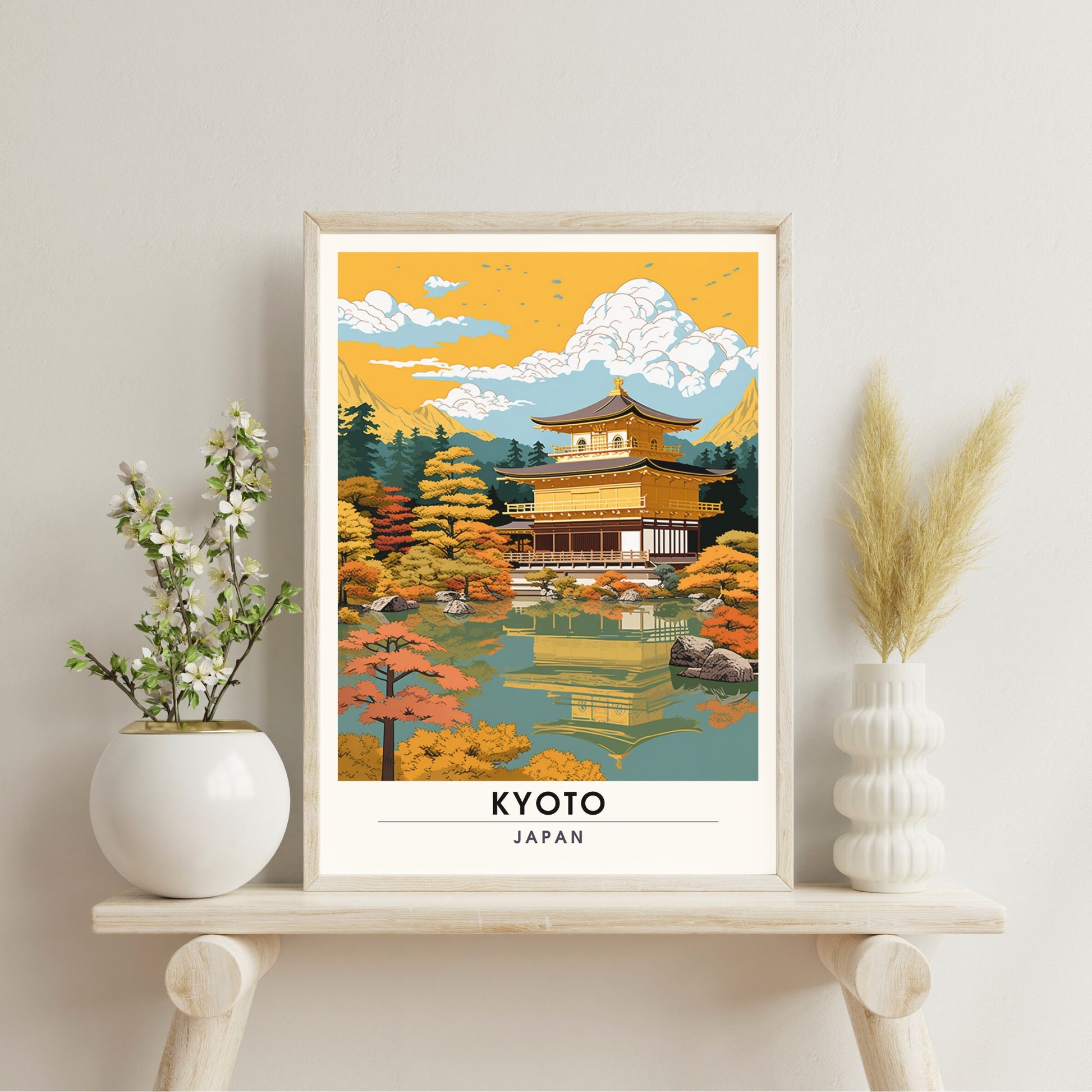 Impression Kyoto | Affiche de Voyage Kyoto | Impression Japon