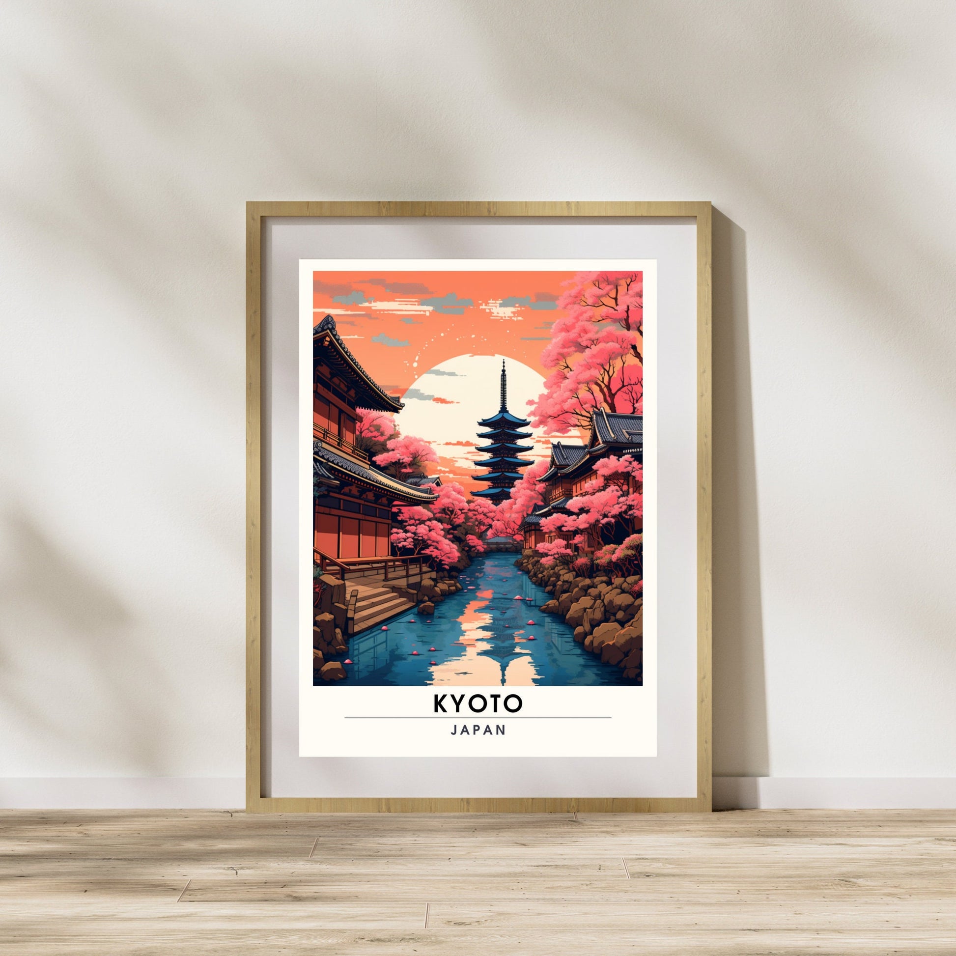 Impression Kyoto, Japon | Affiche Kyoto | affiche de voyage Japon