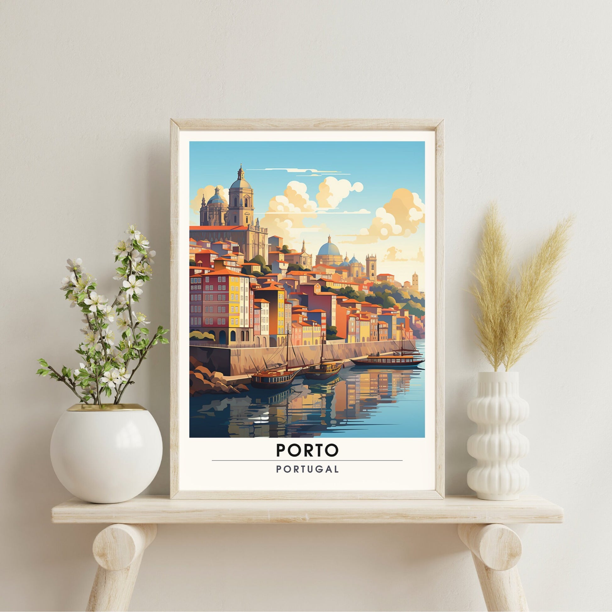 Impression de voyage Porto | Affiche de Voyage Porto | Impression Porto Portugal