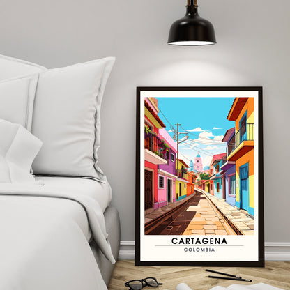 Affiche Carthagène, Colombie | Affiche de Voyage Carthagène | Affiche Colombie