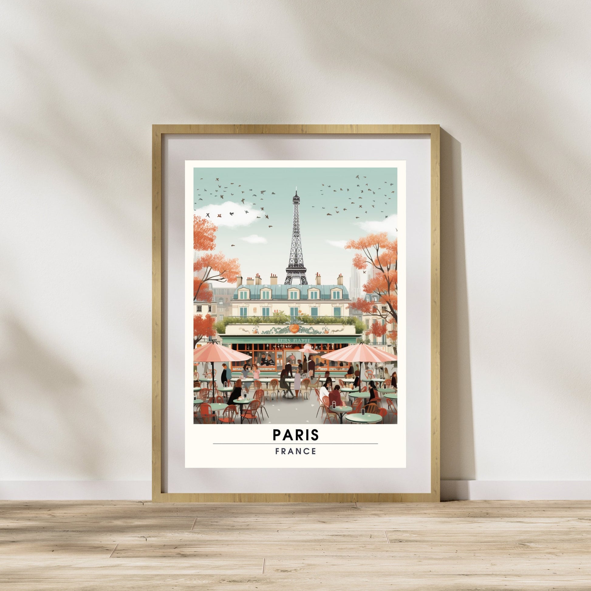 Impression Paris | Affiche de Voyage Paris | Impression de Voyage Paris, France | Affiche Tour Eiffel Paris