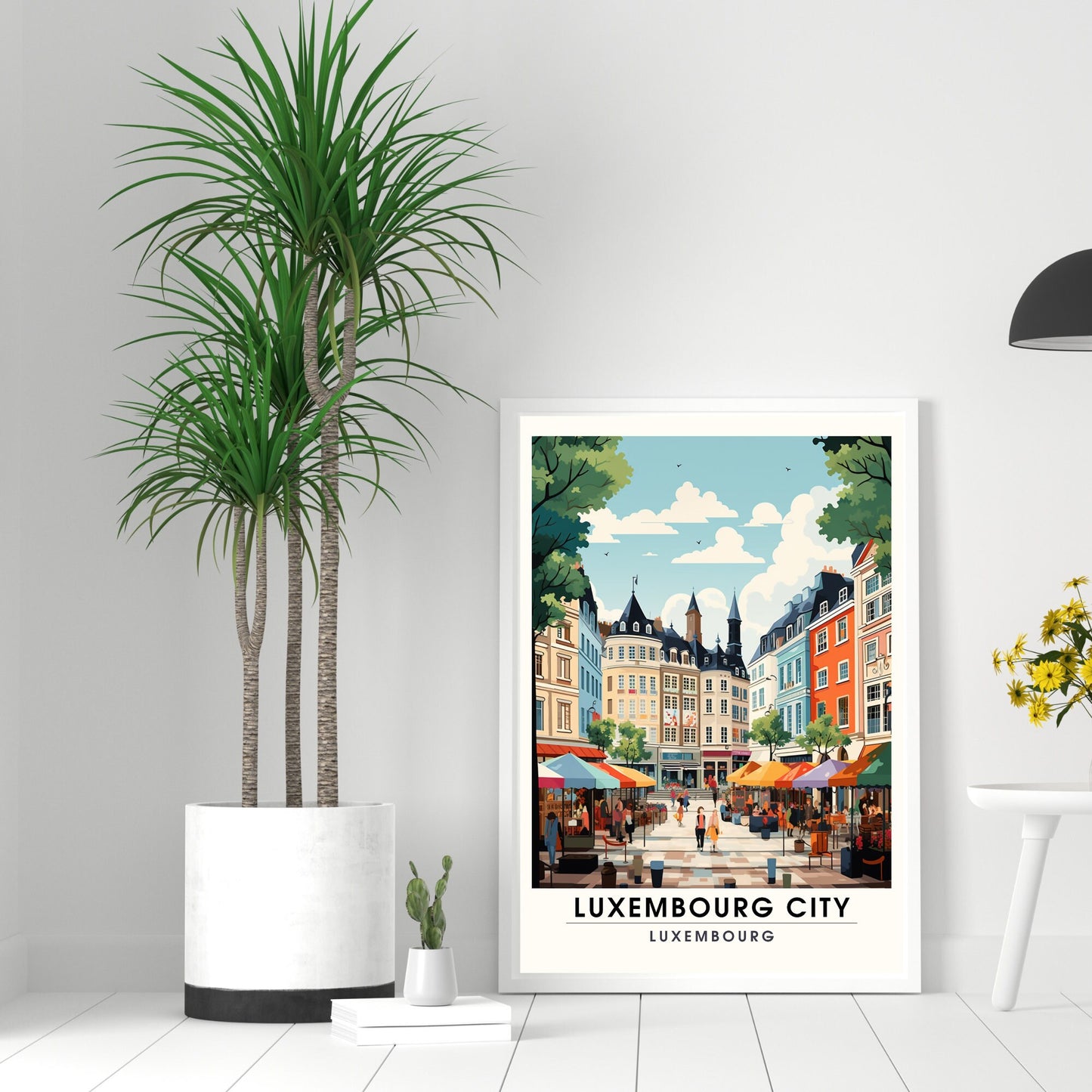 Impression Luxembourg | Affiche de Voyage Luxembourg ville | Affiche Luxembourg