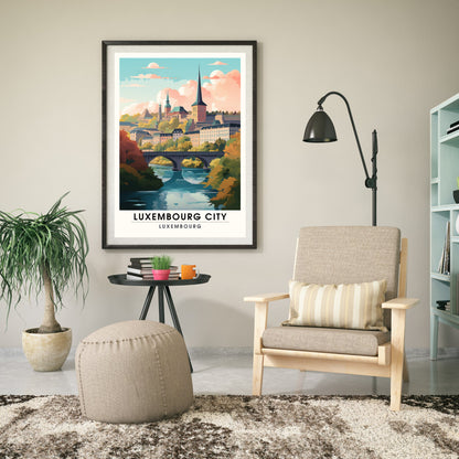 Impression Luxembourg | Affiche Luxembourg ville | Luxembourg ville