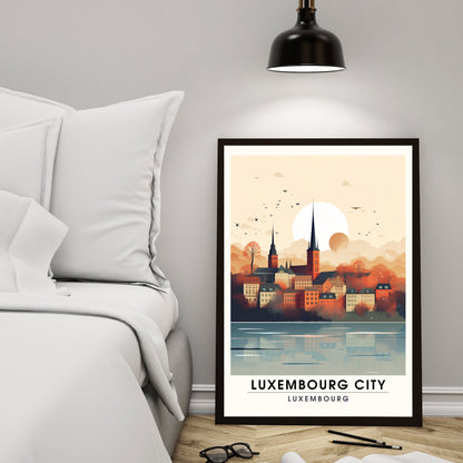 Impression Luxembourg | Affiche de Voyage Luxembourg ville | Voyage exceptionnel à Luxembourg