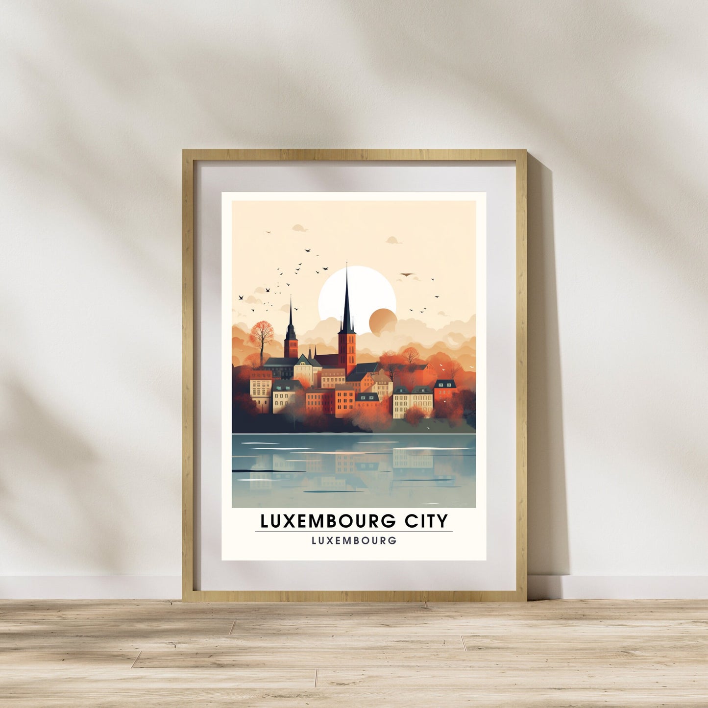 Impression Luxembourg | Affiche de Voyage Luxembourg ville | Voyage exceptionnel à Luxembourg